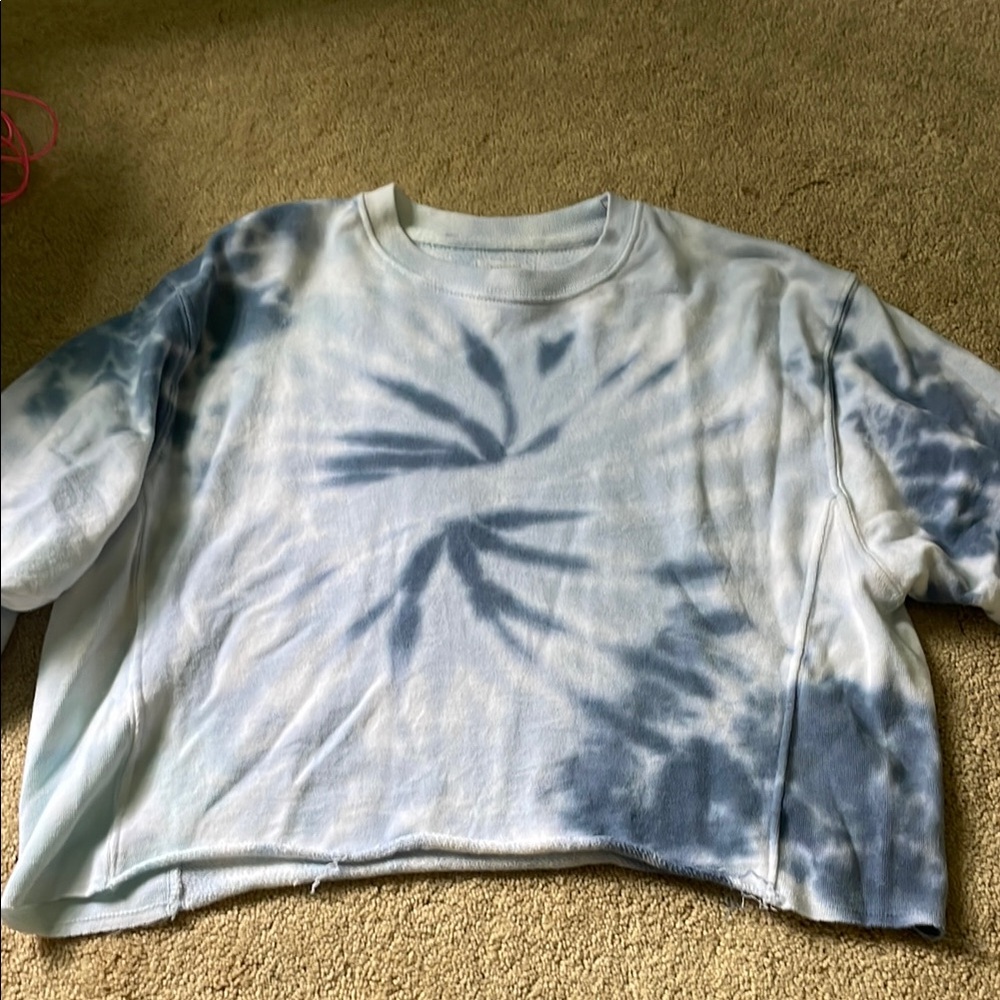 Blue Tie-Dye Women's Sweater